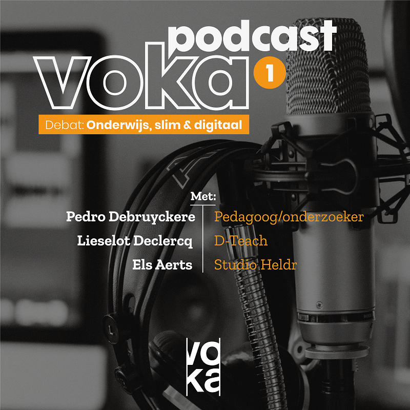 Woordmerk podcast Voka met Pedro Debruyckere, Lieselot Declercq en Els Aerts