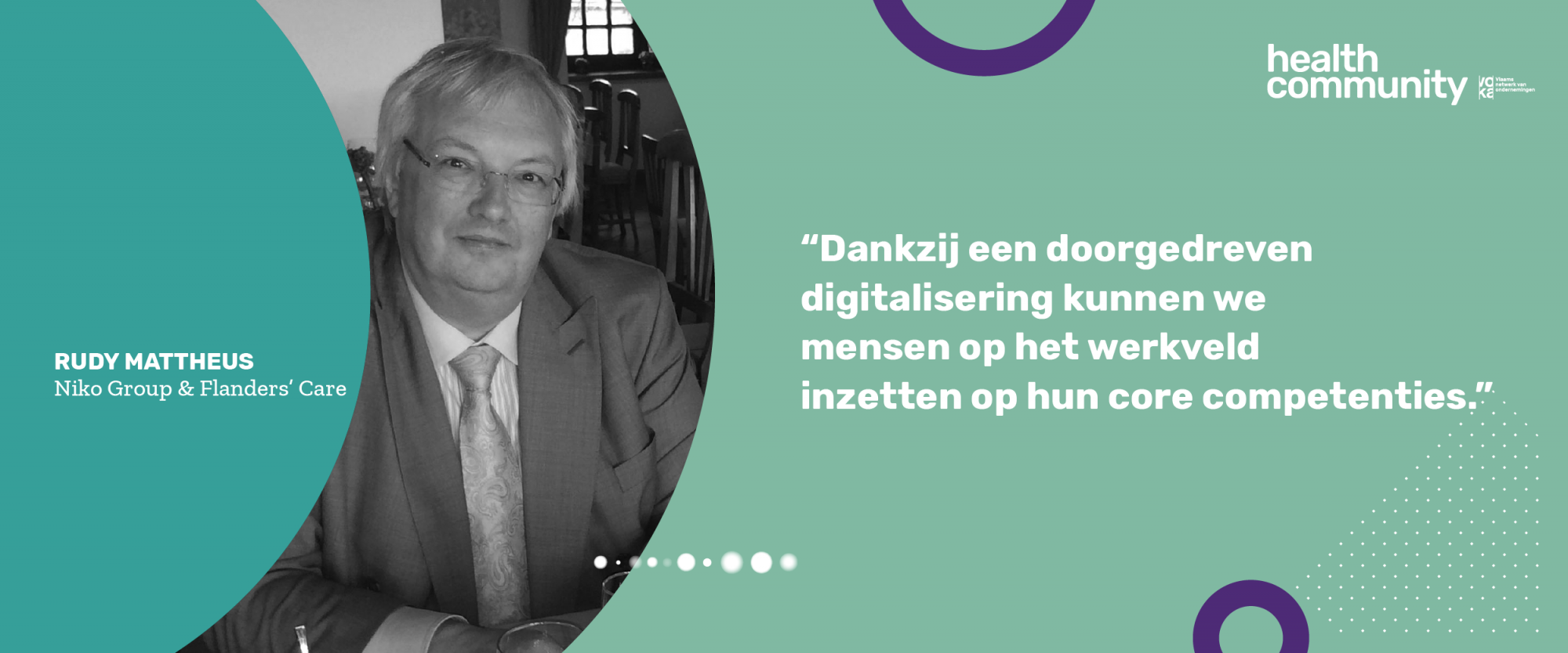 "Vlaanderen als innovatieve regio voor digitalisering in zorg en welzijn"