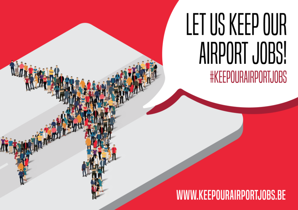 letuskeepourairportjobs - campagnebeeld