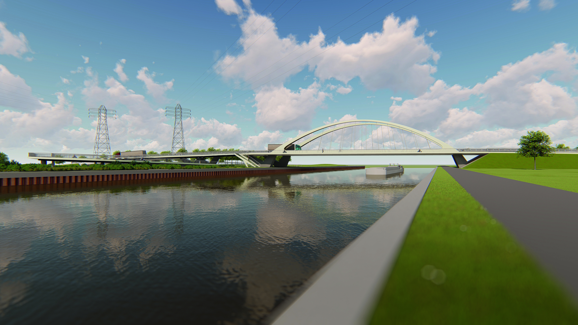 Werken aan de Drie Fonteinenbrug