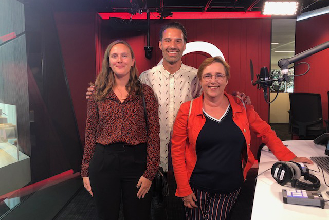 Karin Brouwers CD&V bij Qmusic Sean D'hondt