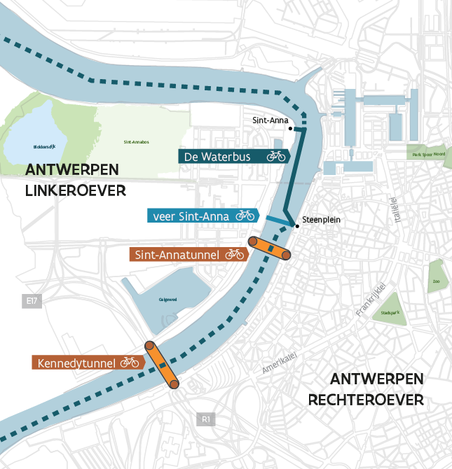 Waaslandtunnel fiets