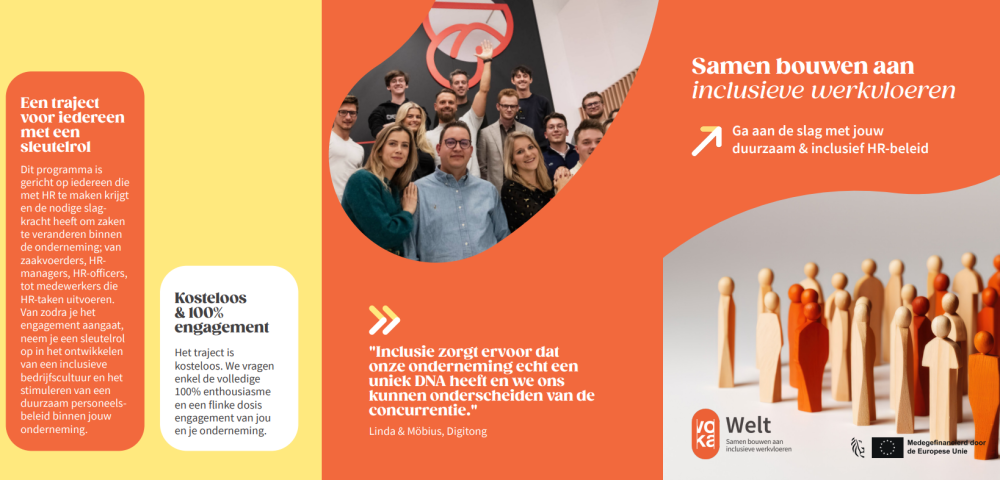 Welt, inclusie, diversiteit, informatie, brochure