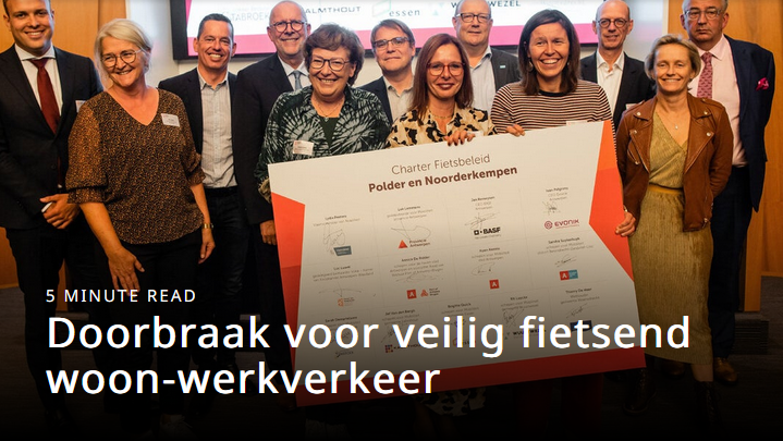 Doorbraak voor veilig fietsend woon-werkverkeer
