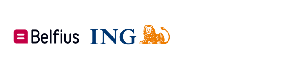 Logo's Belfius & ING