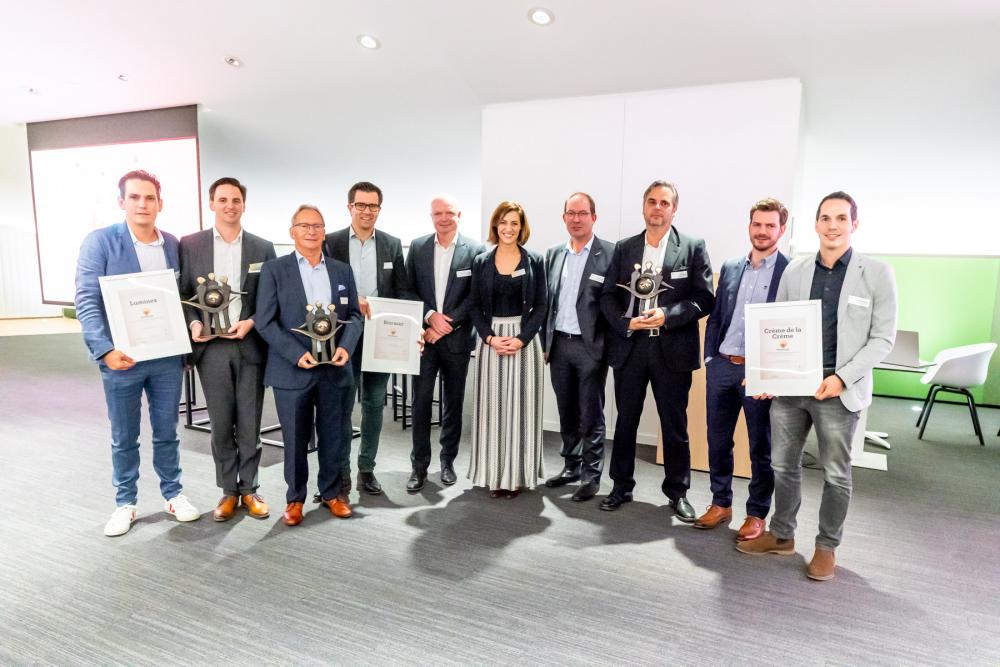 Winnaars van 2019: Bioracer, Luminex en Crème de la Crème.