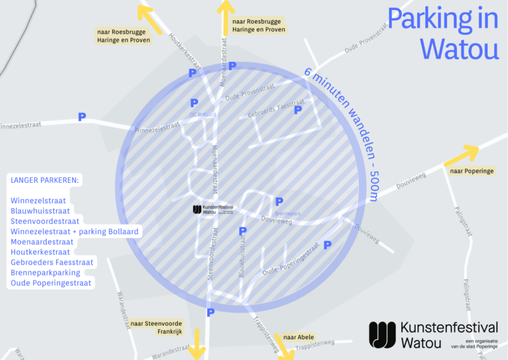 Parkings in Watou