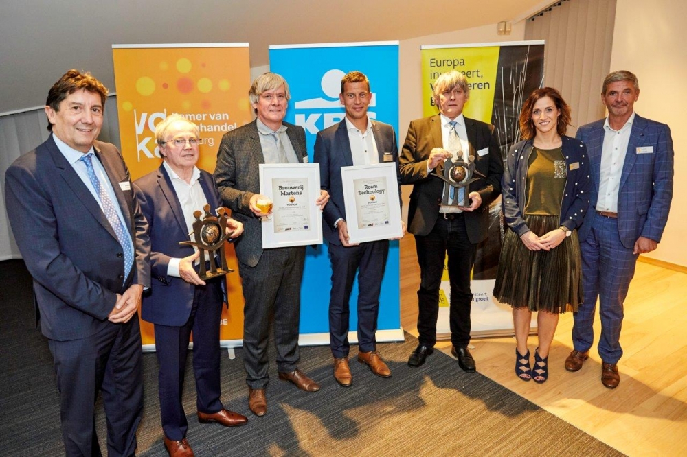 Brouwerij Martens en Roam Technology winnen Limburgse Exportprijs