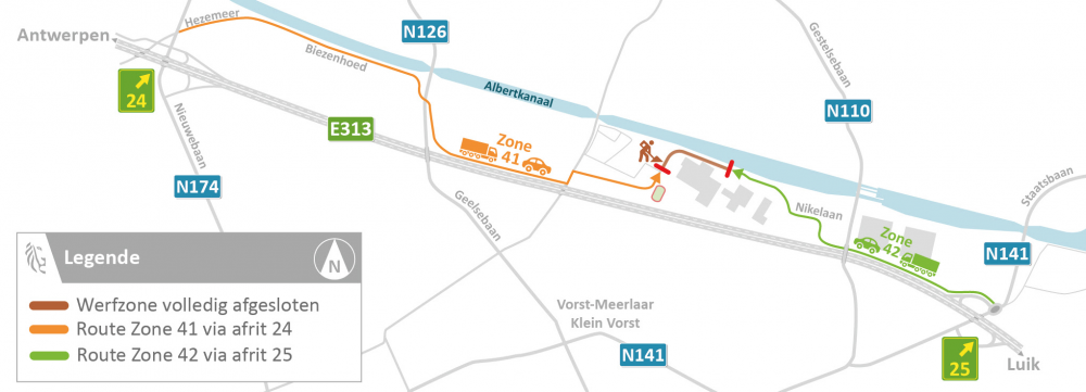 Agentschap wegen en verkeer werken laakdal meerhout