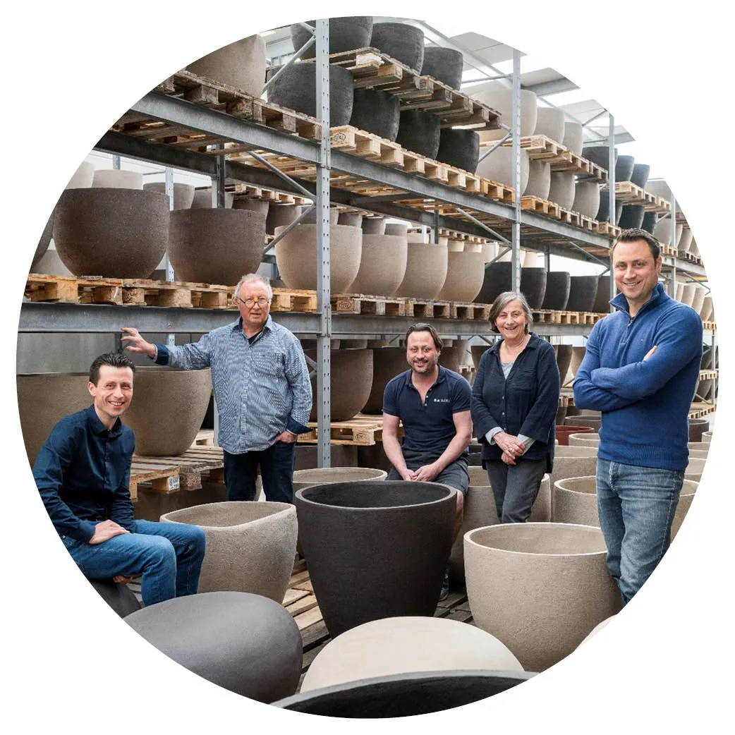 Dries, Willy, Bert, Annette en Ward Janssens 