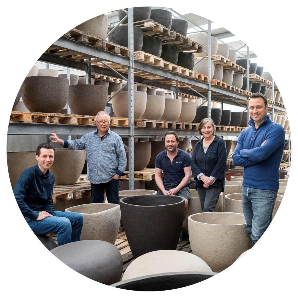 Dries, Willy, Bert, Annette en Ward Janssens
