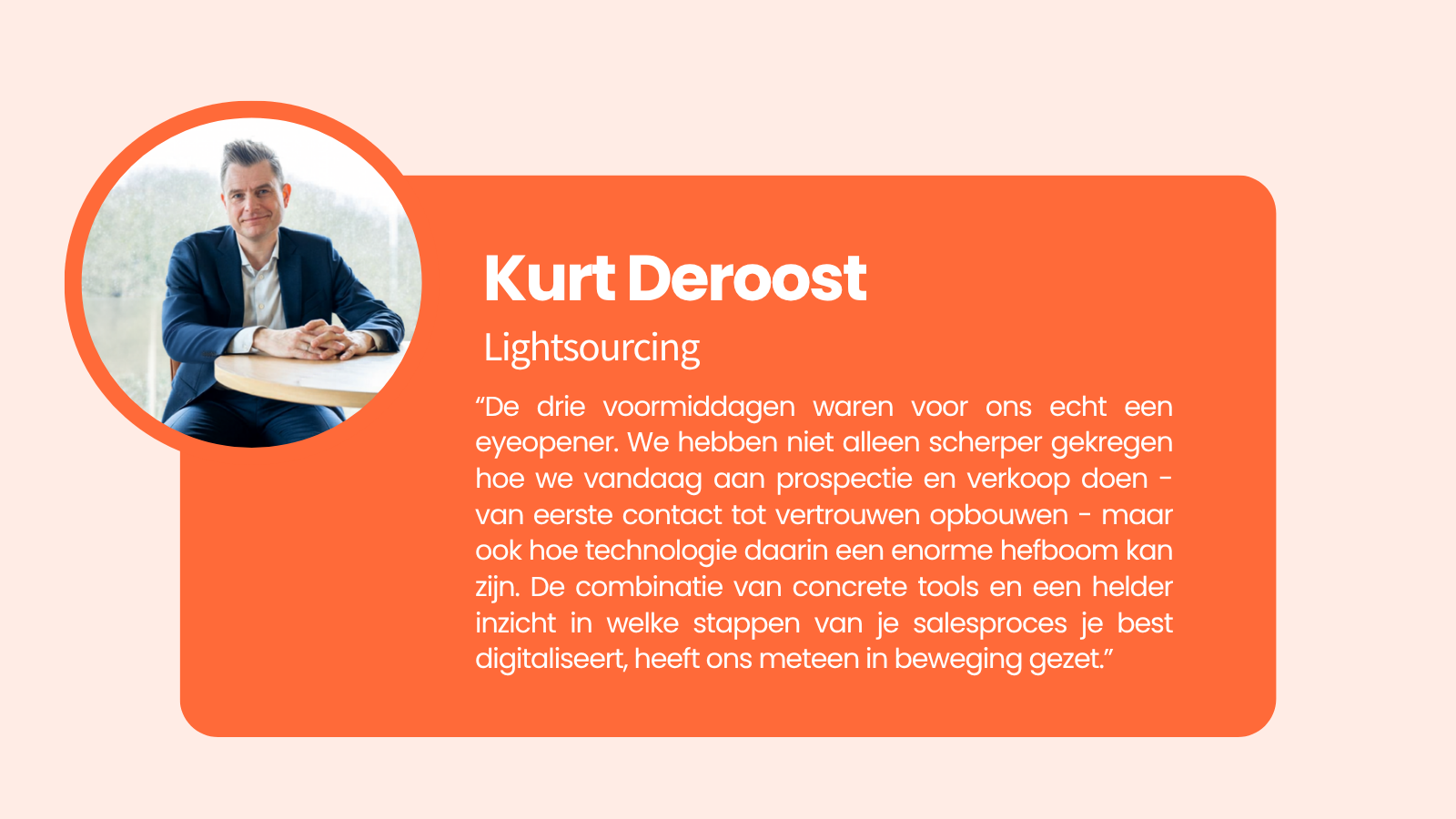 B2B quote Kurt Deroost