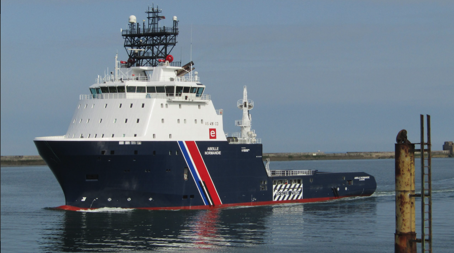 De Abeille Normandie, een Franse noodzeesleper. © Les Abeilles