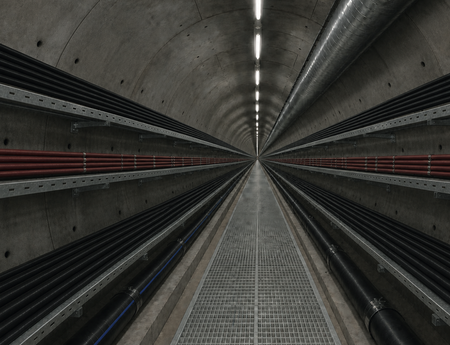 Leidingentunnel onder Visartsluis