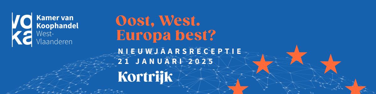 Nieuwjaarsreceptie Kortrijk 2025: Oost, West. Europa best?