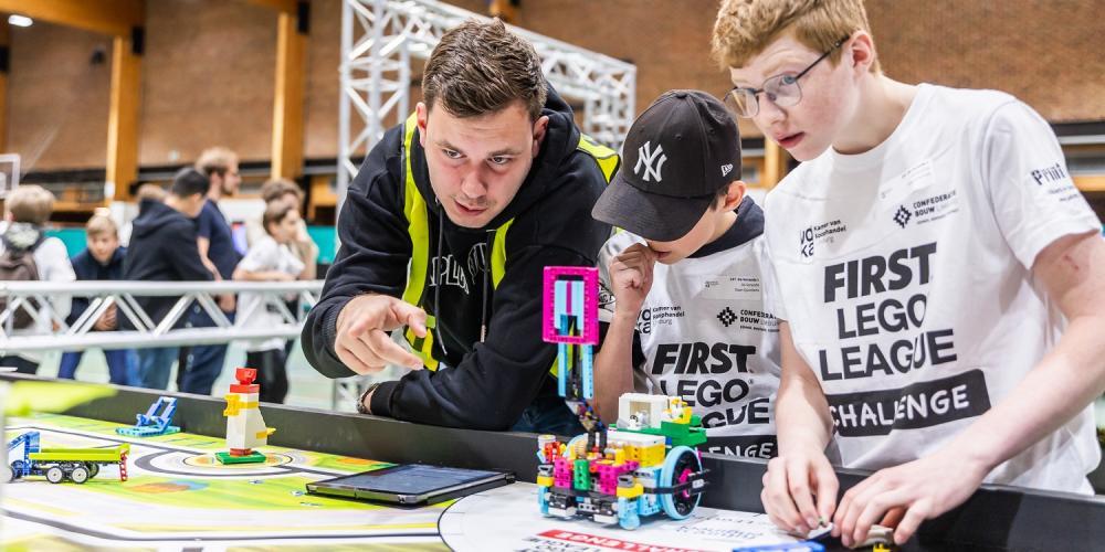 FIRST LEGO League volunteers