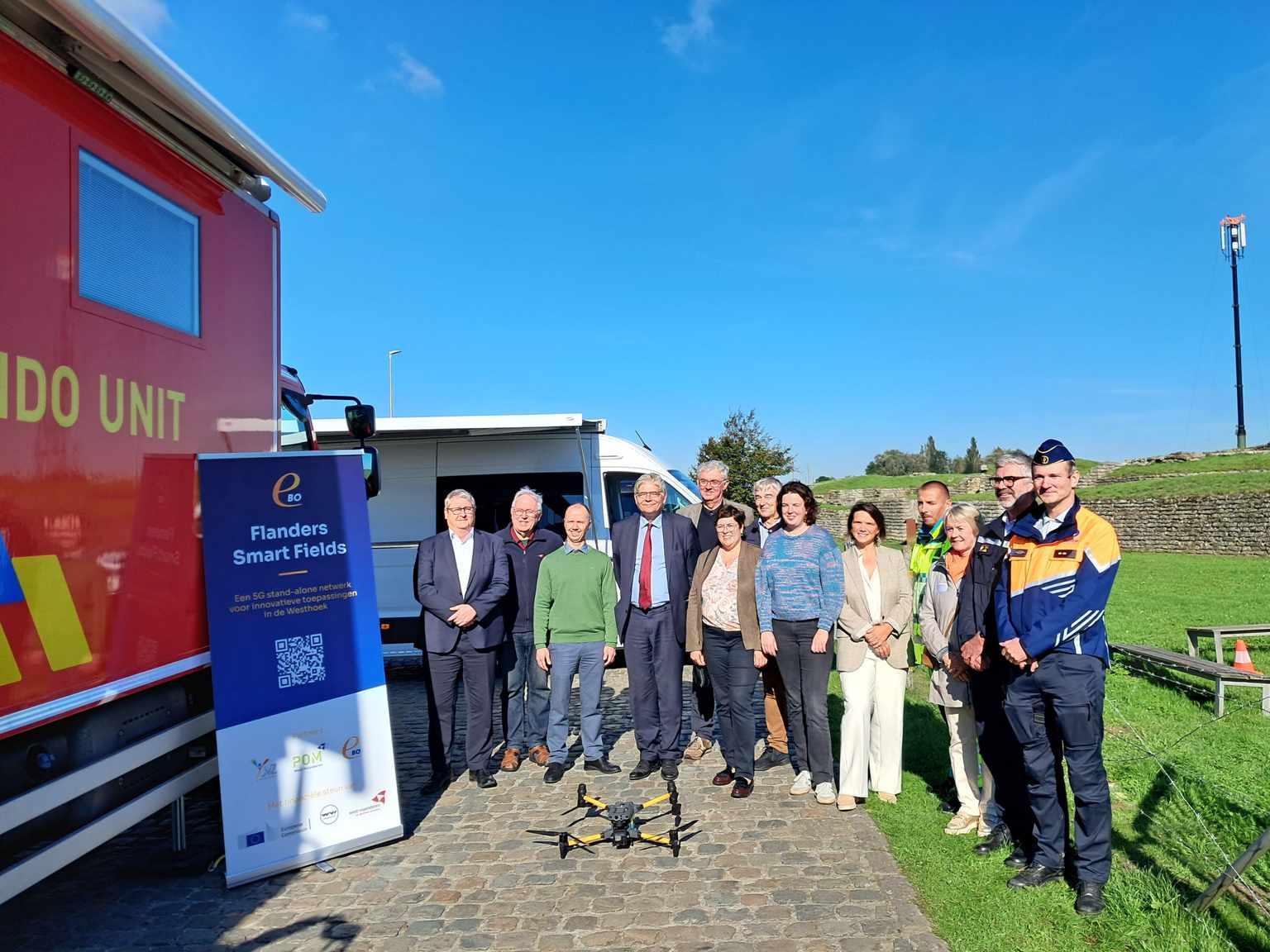 Westhoek pioniert met 5G-technologie voor hulpdiensten 