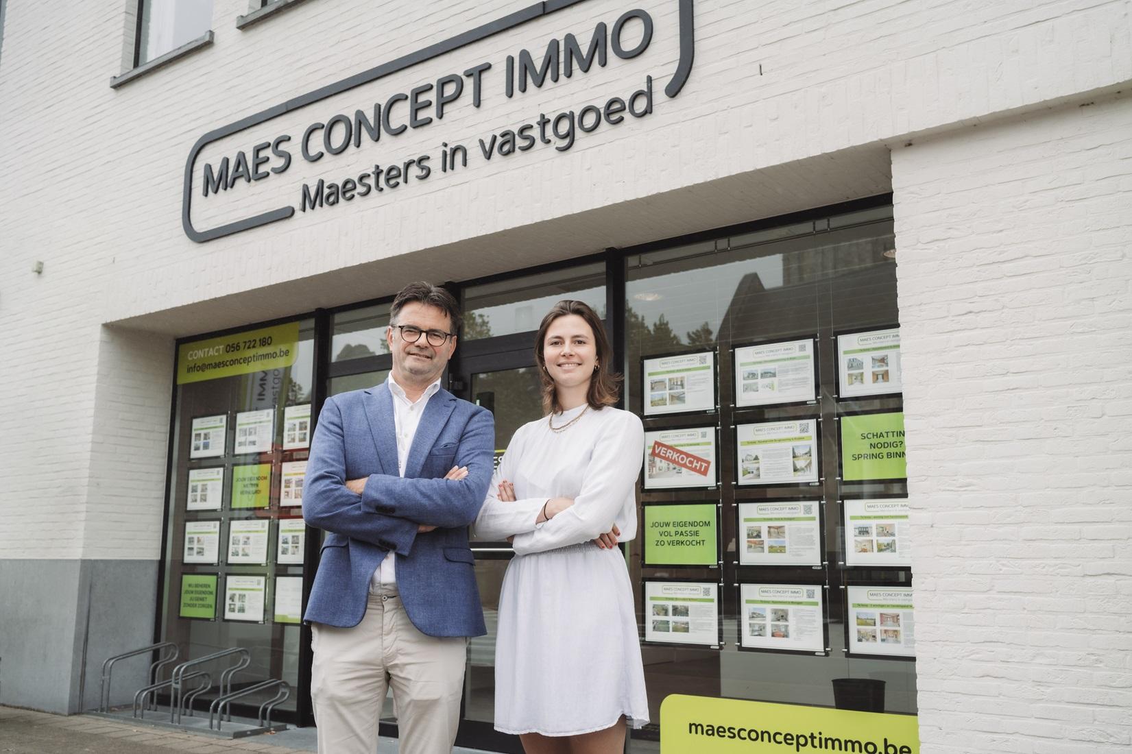 Maes Concept Immo wil op verschillende locaties een referentie worden Rino Maes en Sarah Maes