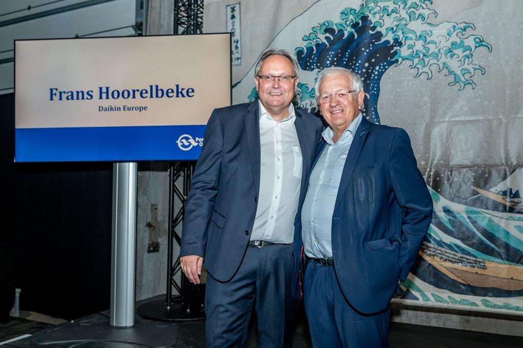 Dirk Declerck (Haven Oostende) en Frans Hoorelbeke (Daikin Europe)