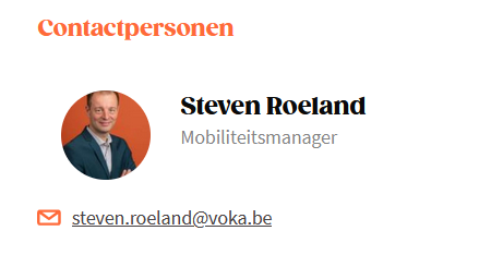 Contacteer onze mobiliteitsmanager Steven Roeland