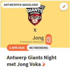Antwerp Giants Night met Jong Voka