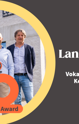 Celine Van Ouytsel verrast 'LSG Landmeters' met Voka-award