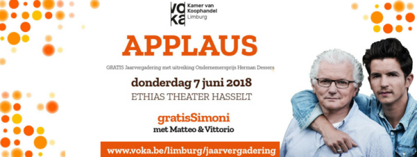 Applaus jaarvergadering genomineerden ondernemerprijs Herman Dessers