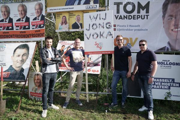 Jong Voka plakt bewust wild
