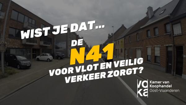 Durf kiezen voor Oost-Vlaanderen: De N41 volledig afwerken