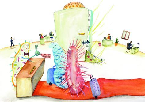 Over kleine en grote zaken: een potje yoghurt met groene schimmel