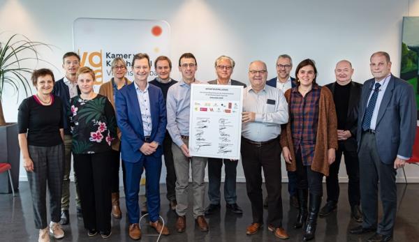 Twaalf partnerorganisaties streven naar een beter bereikbaar bedrijventerrein Haasrode
