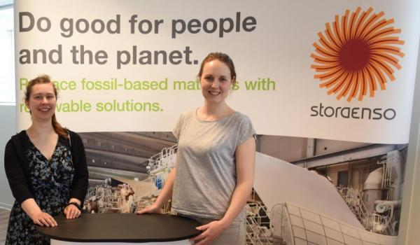 : Inge De Smedt en Christel De Croock (rechts) - Stora Enso Langerbrugge - Human Resources.