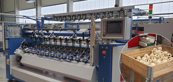 De bollenwindmachine maakt volautomatische productie mogelijk