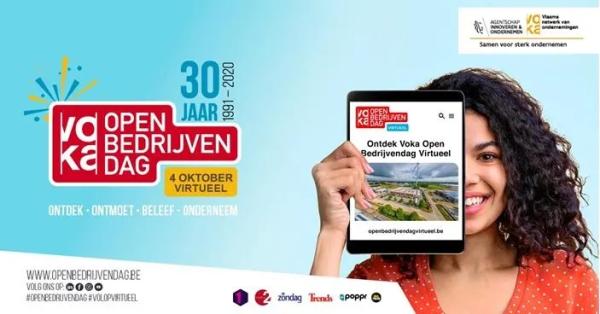 Voka Open Bedrijvendag gaat volop voor virtueel tijdens 30ste verjaardagseditie!