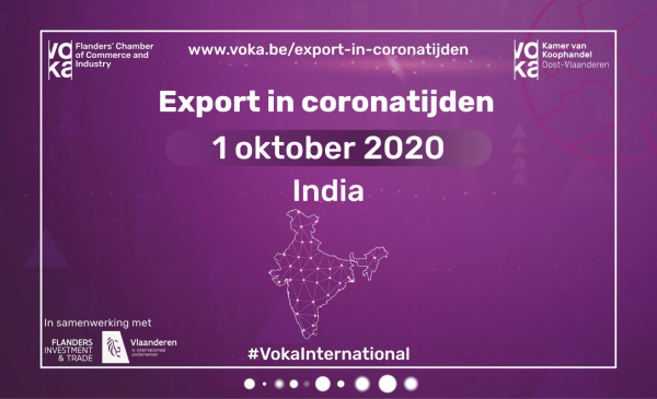Export in coronatijden: India