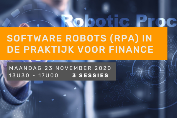 Software robots (RPA) in de praktijk voor finance