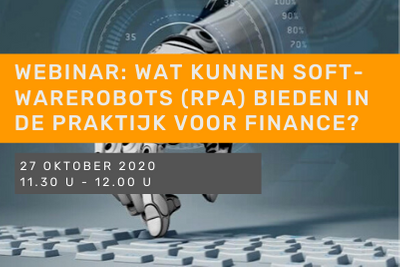Wat kunnen softwarerobots (RPA) bieden in de praktijk voor finance?