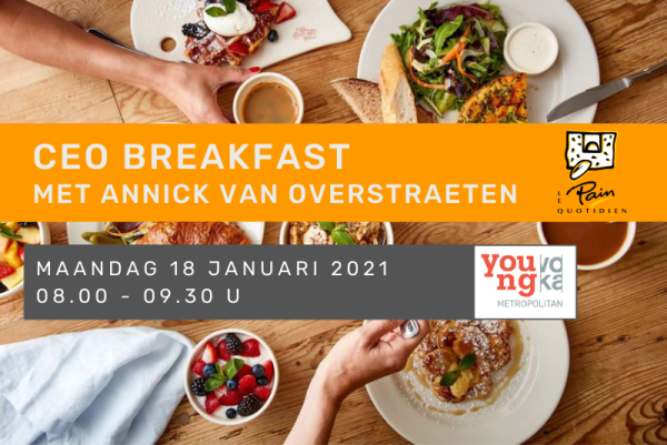 YVM CEO Breakfast met Annick Van Overstraeten, Le Pain Quotidien