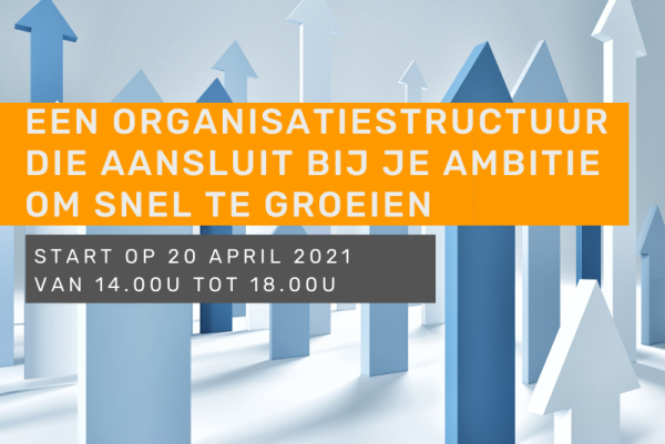 Een organisatiestructuur die aansluit bij je ambitie om snel te groeien