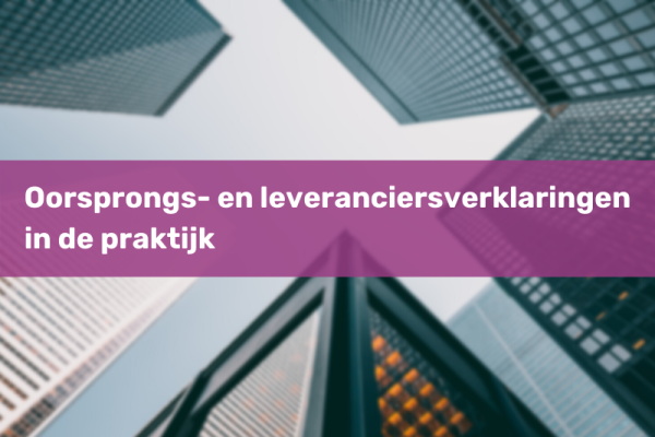 oorsprongsleveranciersverklaringen