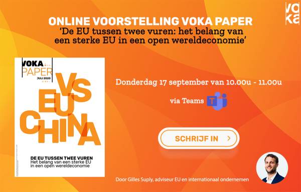 Online voorstelling Voka paper 'De EU tussen twee vuren: het belang van een sterke EU in een open wereldeconomie'