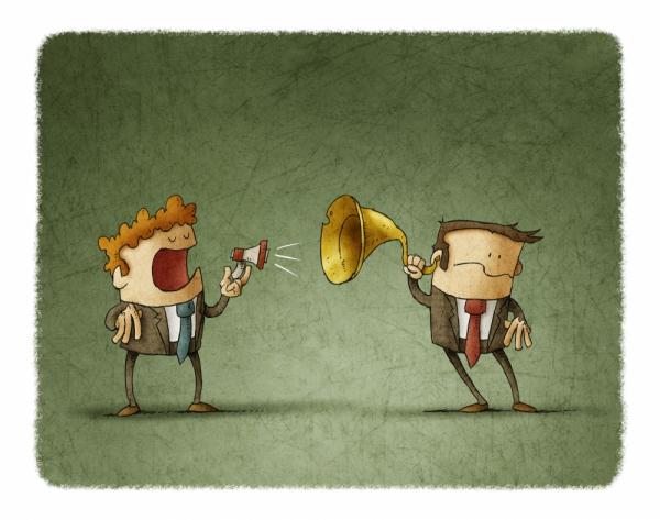 Conversatie tussen ondernemers en steden