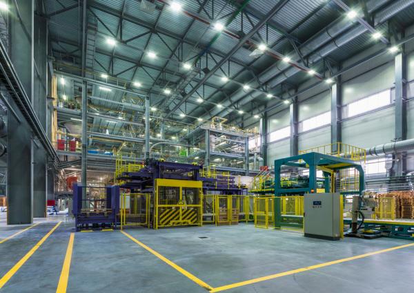 Machinepark van industrieel bedrijf