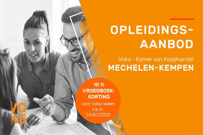 Nieuw opleidingsaanbod bij Voka - Kvk Mechelen-Kempen