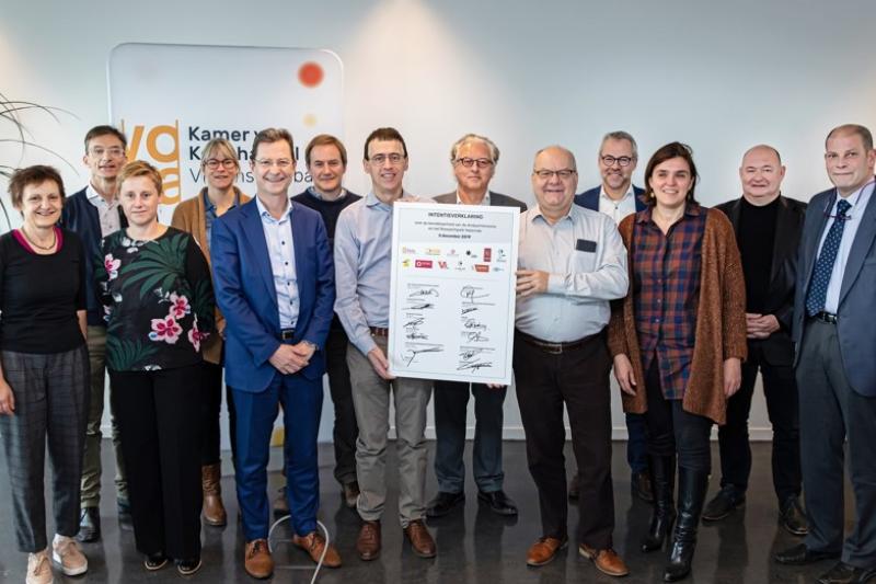 Twaalf partnerorganisaties streven naar een beter bereikbaar bedrijventerrein Haasrode