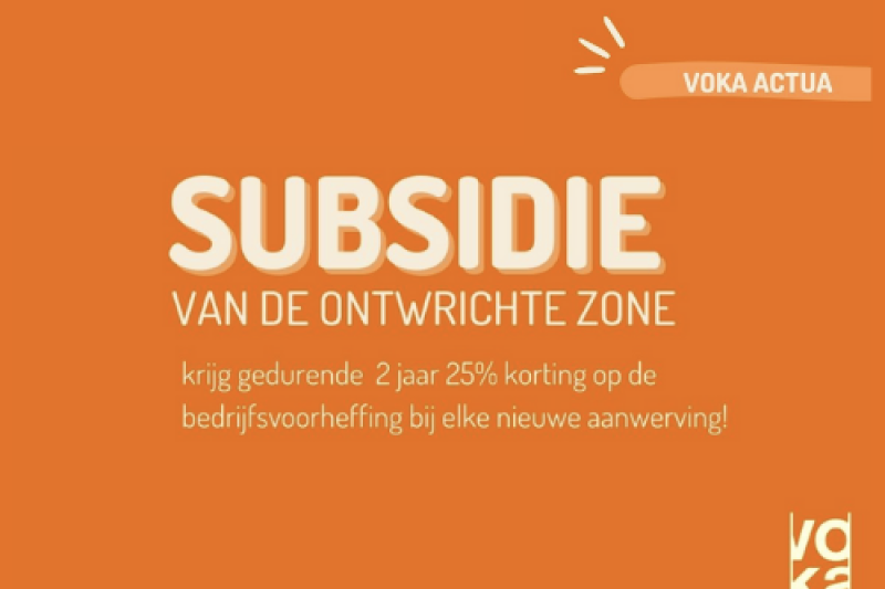 subsidie ontwrichte zone