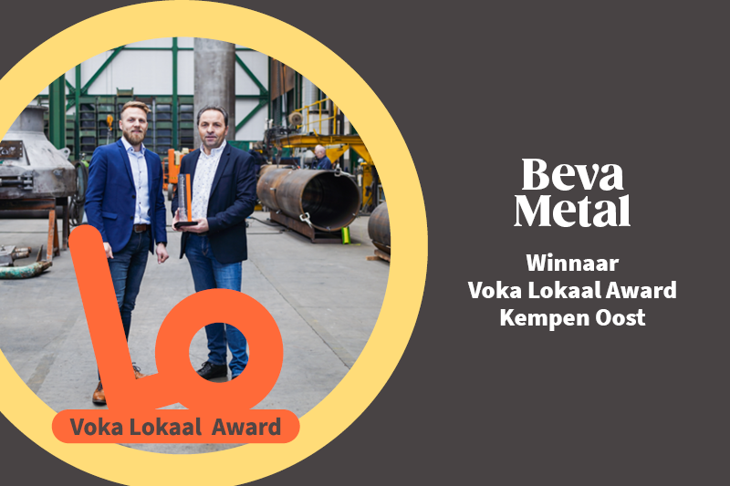 Beva Metal wint Voka Lokaal Award Kempen Oost