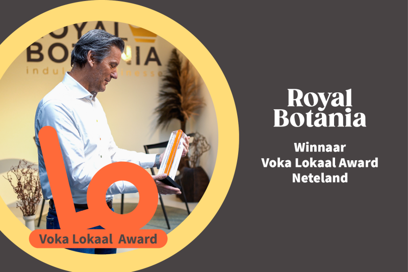 Royal Botania wint Voka Lokaal Award Neteland