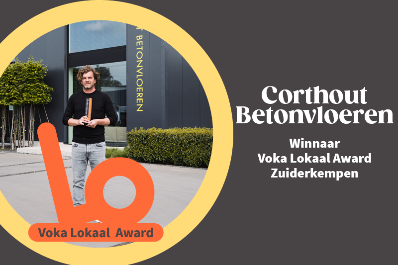 Voka Lokaal Award Zuiderkempen gaat naar Corthout Betonvloeren