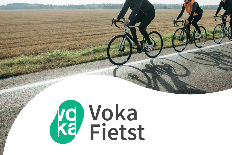 Voka fietst